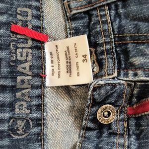 Men's parasuco blue jeans 34x34